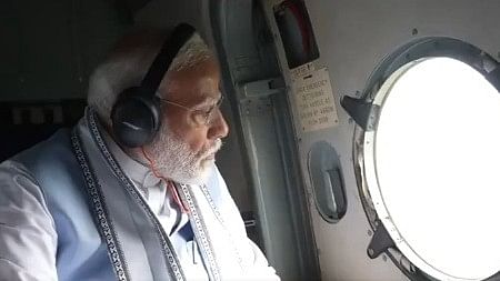 <div class="paragraphs"><p>After the aerial survey, he will land at the SKMJ Higher Secondary School in Kalpetta here from where Modi will proceed to certain landslides-hit areas by road.</p></div>